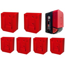 Uchwyt na baterie Milwaukee M18 – ścienny system przechowywania akumulatorów Uchwyt na baterie Milwaukee M18 – ścienny system przechowywania akumulatorów